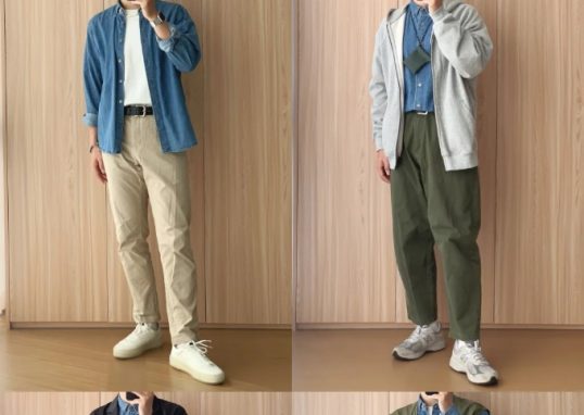 男生牛仔襯衫穿搭