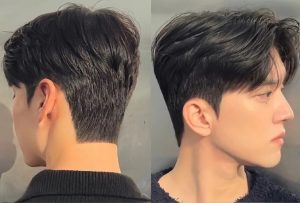 髮根燙 + 壓貼燙