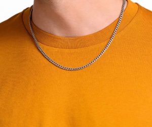 Oak & Luna Ross Curb Chain 男士銀鏈